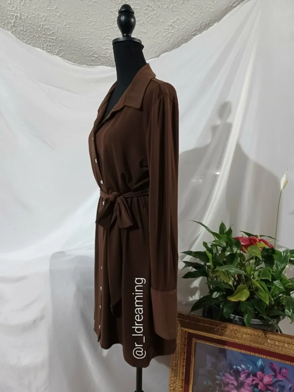 NWT J.Crew Mini Shirt-Dress in Matte Jersey Size Medium In French Press Color